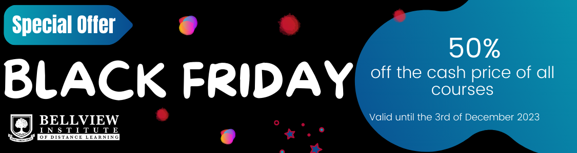 Black Friday 50% off courses Banner 2023